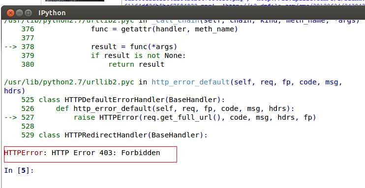 如何解决httperror: http error 403: forbidden