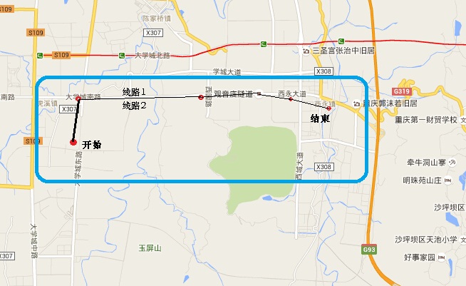 可否在地图上画线路图