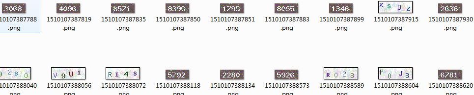 使用knn算法进行数字验证码图片识别